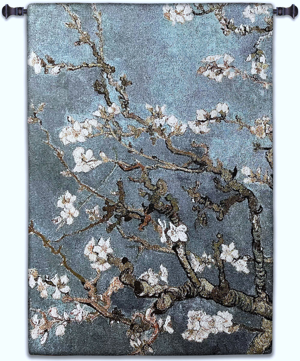 Almond Blossom Blue Vertical Wall Tapestry Abstract, Almond, Art, S, Blossom, Blue, Botanical, Carolina, USAwoven, Cotton, Floral, Flower, Flowers, Gogh, Hanging, Oriental, Pedals, Seller, Tapestries, Tapestry, Top50, Tree, Van, Wall,Woven, Woven, Bestseller, tapestries, tapestrys, hangings, and, the, exclusive, vertical
