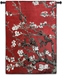 Almond Blossom Red Vertical Wall Tapestry - M-1001-RV35