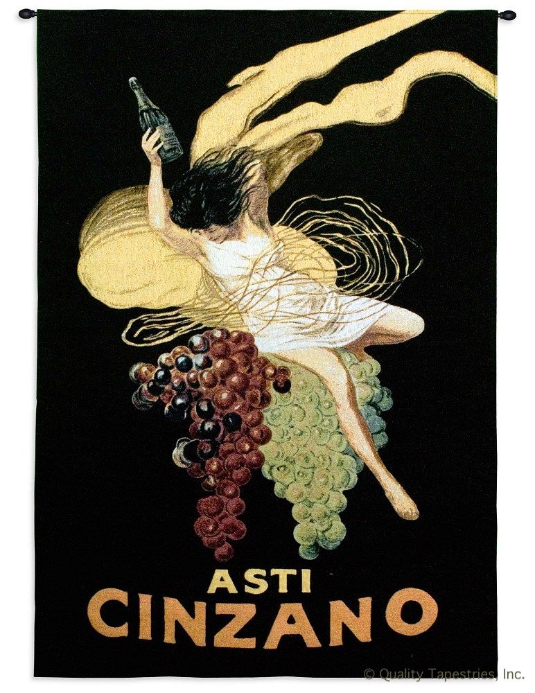 Asti Cinzano Wine Wall Tapestry C-1276, 1276-Wh, 1276C, 1276Wh, 30-39Incheswide, 38W, 50-59Inchestall, 53H, Ad, Advertisement, Advertisements, Alcohol, Ancient, Antique, Art, Asti, Carolina, USAwoven, Cinzano, Cotton, Dark, Famous, Hanging, Old, Olde, Poster, Posters, Spirits, Tapestries, Tapestry, Vertical, Vineyard, Vintage, Wall, Wine, Woven, tapestries, tapestrys, hangings, and, the