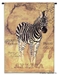 Map of Africa Zebra Wall Tapestry - C-1600