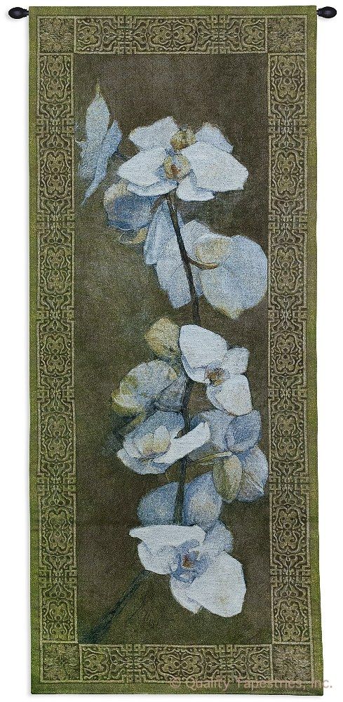 Beta Wall Tapestry C-2839, Carolina, USAwoven, Tapestry, Botanical, Abstract, Abstract, Floral, Brown, Dark, White, Flowers, Group, 10-29Incheswide, 60-69Inchestall, Vertical, Cotton, Woven, Wall, Hanging, Tapestries, tapestries, tapestrys, hangings, and, the