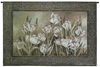 Silent Tulips Wall Tapestry C-2913, 2913-Wh, 2913C, 2913Wh, 30-39Inchestall, 36H, 50-59Incheswide, 53W, Art, Botanical, Carolina, USAwoven, Cotton, Floral, Flower, Flowers, Gray, Green, Hanging, Horizontal, Pedals, Pink, Silent, Tapestries, Tapestry, Tulips, Wall, Woven, tapestries, tapestrys, hangings, and, the