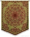 Indian Motif Green & Red Wall Tapestry - C-2936
