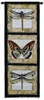 Dragonfly & Butterflies II Wall Tapestry C-3124, &, 10-29Incheswide, 18W, 3124-Wh, 3124C, 3124Wh, 40-49Inchestall, 49H, Animal, Animals, Art, Beige, Brown, Butterflies, Butterfly, Carolina, USAwoven, Cotton, Dragonfly, Group, Hanging, Ii, Long, Panel, Tall, Tapastry, Tapestries, Tapestry, Tapistry, Vertical, Wall, Woven, tapestries, tapestrys, hangings, and, the