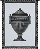 Empire Urn Black & White II Wall Tapestry C-3440, &, 10-29Incheswide, 27W, 30-39Inchestall, 3440-Wh, 3440C, 3440Wh, 34H, Art, Black, Carolina, USAwoven, Cotton, Empire, Gray, Grey, Group, Hanging, Ii, Pots, Pottery, Tapestries, Tapestry, Urn, Urns, Vertical, Wall, White, Woven, tapestries, tapestrys, hangings, and, the