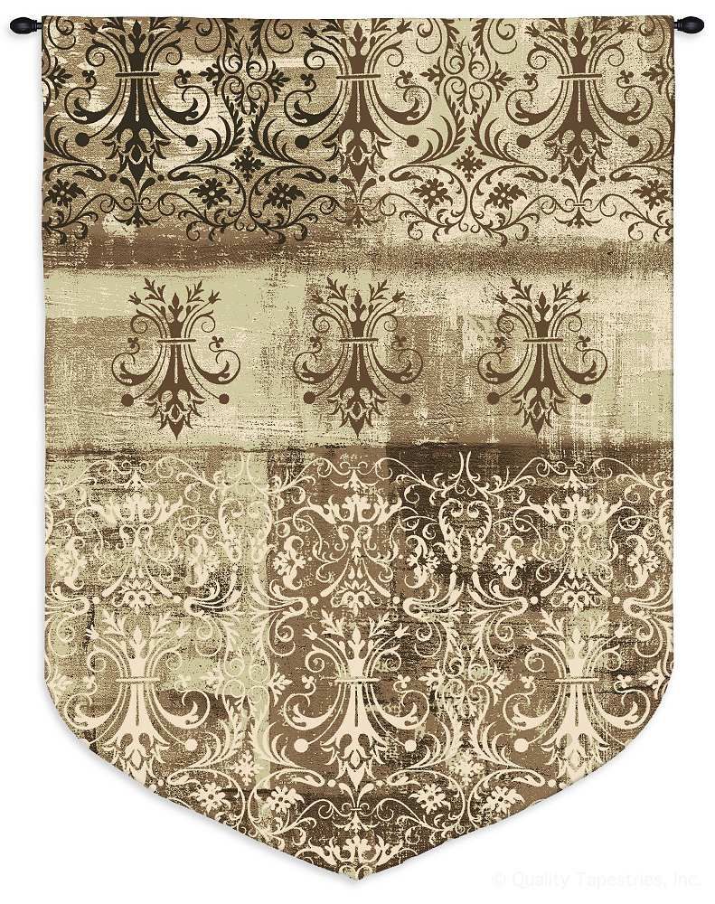Damask Chandelier Brown Arabian Wall Tapestry C-4118, 40-49Incheswide, 4118-Wh, 4118C, 4118Wh, 43W, 60-69Inchestall, 63H, Arabian, Art, Brown, Carolina, USAwoven, Chandelier, Complex, Cotton, Damask, Design, Designs, Hanging, Intricate, Pattern, Patterns, Shapes, Tapestries, Tapestry, Textile, Vertical, Wall, Woven, tapestries, tapestrys, hangings, and, the
