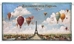 Hot Air Ballooning Over Paris Wall Tapestry - C-5249