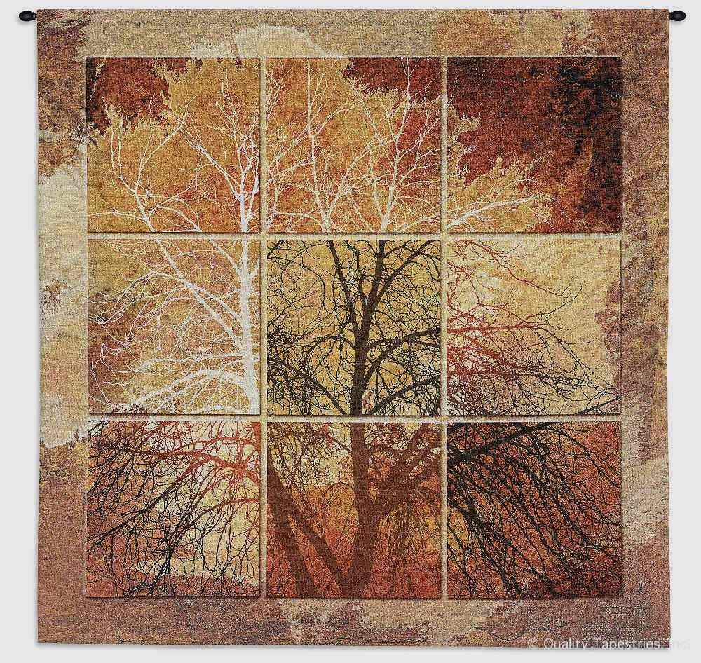 Autumn Tree Orange Squares Wall Tapestry C-5704, 50-59Inchestall, 50-59Incheswide, 52W, 55H, 5704-Wh, 5704C, 5704Wh, Abstract, Art, Autumn, Botanical, Carolina, USAwoven, Contemporary, Cotton, Floral, Flower, Flowers, Group, Hanging, Light, Modern, October, Orange, Pedals, Square, Squares, Tapastry, Tapestries, Tapestry, Tapistry, Tree, Wall, Woven, tapestries, tapestrys, hangings, and, the