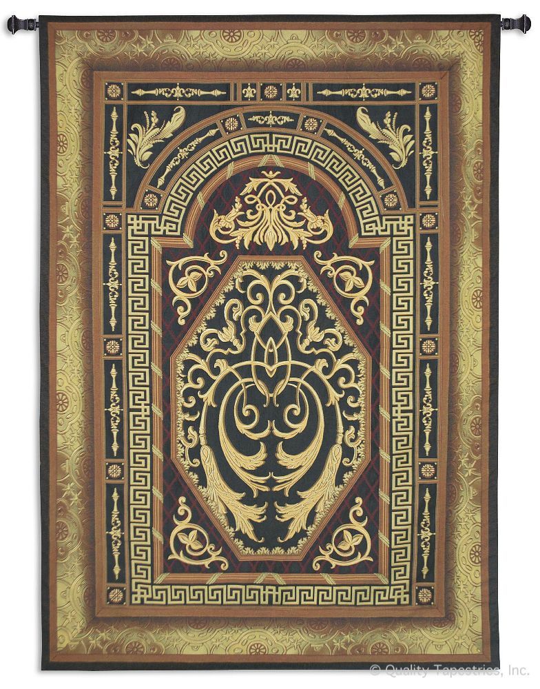 Imperial Ornament Wall Tapestry C-6984, 100-200Inchestall, 108H, 6984-Wh, 6984C, 6984Wh, 80-99Incheswide, 80W, Art, Big, Biggest, Brown, Carolina, USAwoven, Contemporary, Cotton, Enormous, Gold, Hanging, Huge, Imperial, Large, Largest, Long, Modern, Ornament, Really, Tall, Tapastry, Tapestries, Tapestry, Tapistry, Vertical, Wall, Woven, tapestries, tapestrys, hangings, and, the