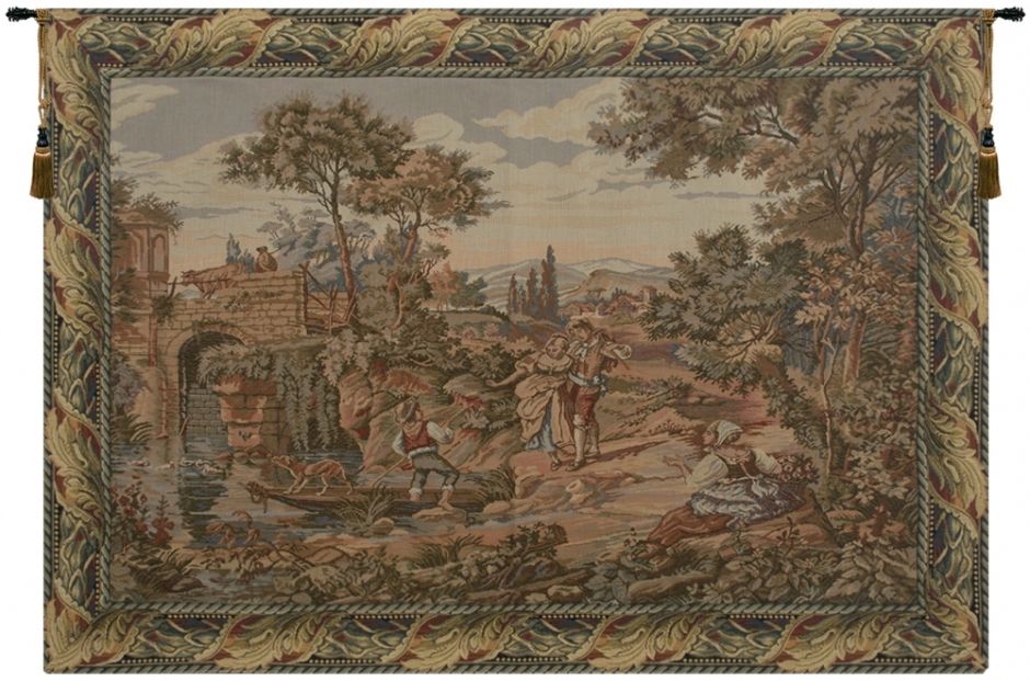Ferry Crossing I Wall Tapestry Hanging, Tapestries, Woven, tapestries, tapestrys, hangings, and, the