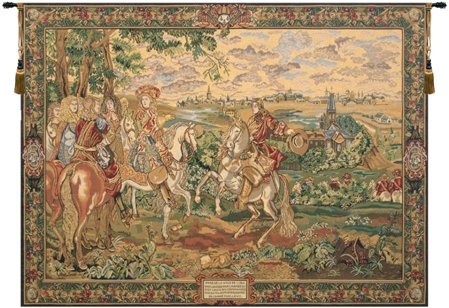 Capture of Lille Belgian Wall Tapestry W-6867, 100-200Incheswide, 100W, 30-39Inchestall, 34H, 40-49Inchestall, 47H, 50-59Inchestall, 50-59Incheswide, 50W, 54H, 70-79Incheswide, 70W, Art, Belgian, Big, Biggest, Brown, Captivity, Castle, Cotton, De, Enormous, Europe, European, Folklore, Grande, Green, Hanging, Horizontal, Horse, Horses, Huge, In, King, La, Large, Largest, Lille, Medieval, Of, Old, Olde, Prise, Really, Tapastry, Tapestries, Tapestry, Tapistry, The, Wall, Wide, World, Woven, Belgianwoven, Europeanwoven, tapestries, tapestrys, hangings, and, the, Renaissance, rennaisance, rennaissance, renaisance, renassance, renaissanse