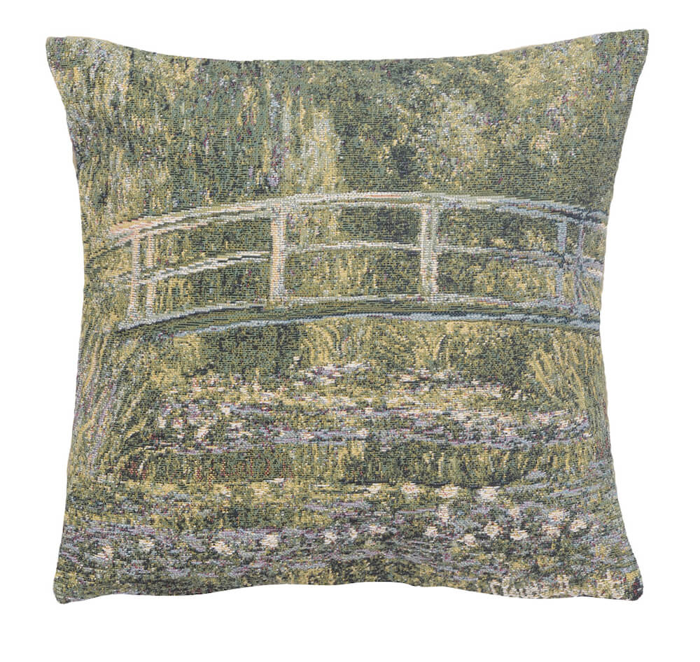 Monets Bridge at Giverny III European Pillow Cover 