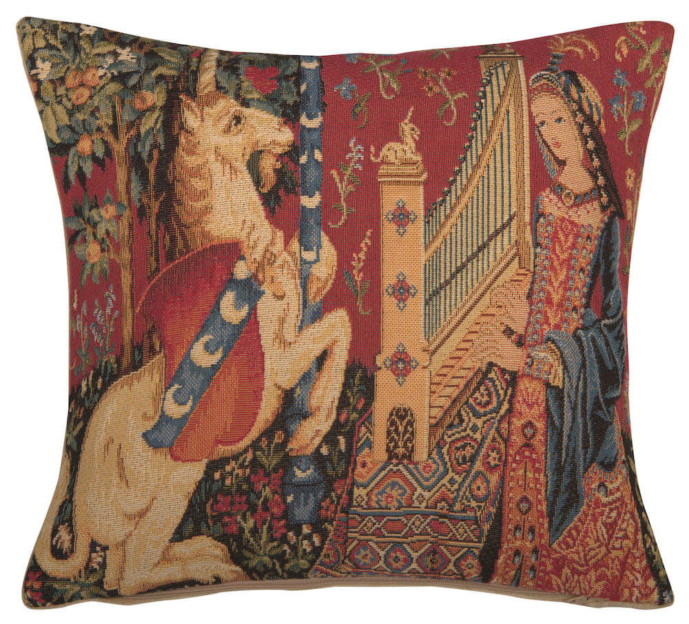 Medieval Hearing Small European Pillow Cover 
