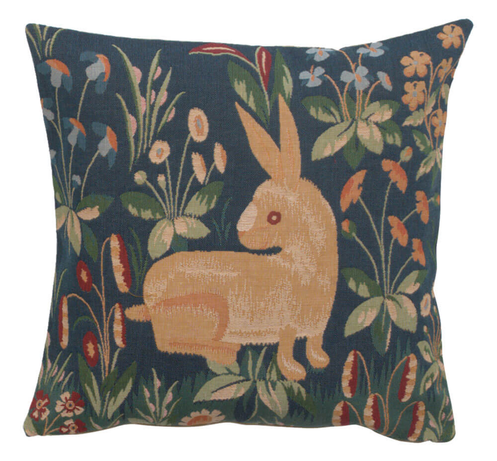 Medieval Rabbit French Pillow Cover 