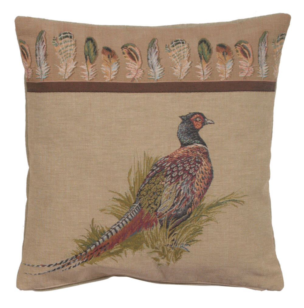 Pheasant French Pillow Cover 