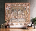 Hand Woven French Style Garden Verdure Wall Tapestry - G-1076