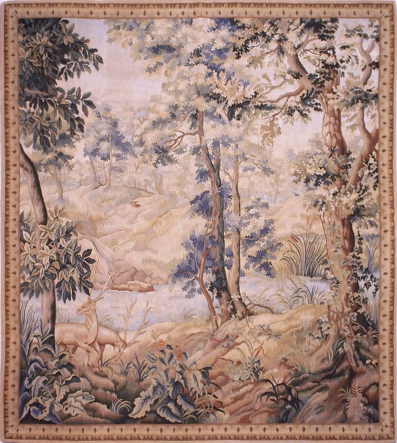 Hand Woven Landscape Verdure Wall Tapestry Hand Woven Landscape Verdure Wall Tapestry
