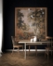 Hand Woven Verdure Aubusson Style Square Wall Tapestry - G-1078