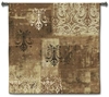 Damask Flax Square Wall Tapestry C-4131, 4131-Wh, 4131C, 4131Wh, 50-59Inchestall, 50-59Incheswide, 53H, 53W, Abstract, Art, Brown, Carolina, USAwoven, Contemporary, Damask, Flax, Hanging, Modern, Square, Tapastry, Tapestries, Tapestry, Tapistry, Wall, tapestries, tapestrys, hangings, and, the