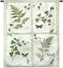 Ivy and Ferns Large Wall Tapestry Abstract, Art, Blossoms, Botanical, Carolina, USAwoven, Contemporary, Cotton, Floral, Flower, Flowers, Gray, Green, Grey, Hanging, Light, Morning, Pedals, Pink, Tapastry, Tapestries, Tapestry, Tapistry, Vertical, Wall, Woven, tapestries, tapestrys, hangings, and, the, butteryfly, butterflies, dragonfly, dragonflies