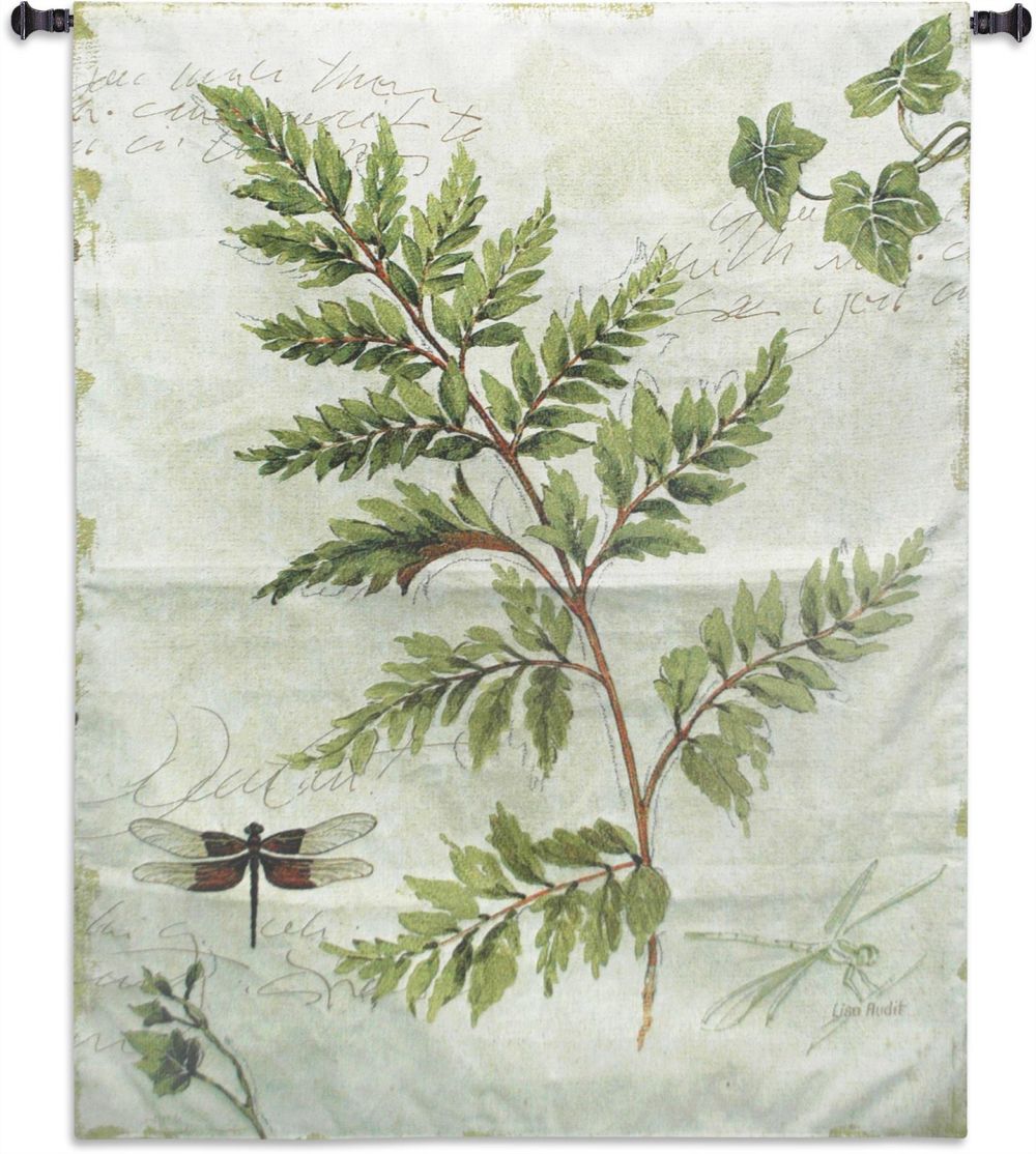 Ivy and Ferns I Wall Tapestry 40-49Incheswide, 40W, 50-59Inchestall, 53H, Abstract, Art, Blossoms, Botanical, Carolina, USAwoven, Contemporary, Cotton, Floral, Flower, Flowers, Gray, Green, Grey, Hanging, Light, Morning, Pedals, Pink, Tapastry, Tapestries, Tapestry, Tapistry, Vertical, Wall, Woven, tapestries, tapestrys, hangings, and, the, butteryfly, butterflies, dragonfly, dragonflies, ivy, ivies