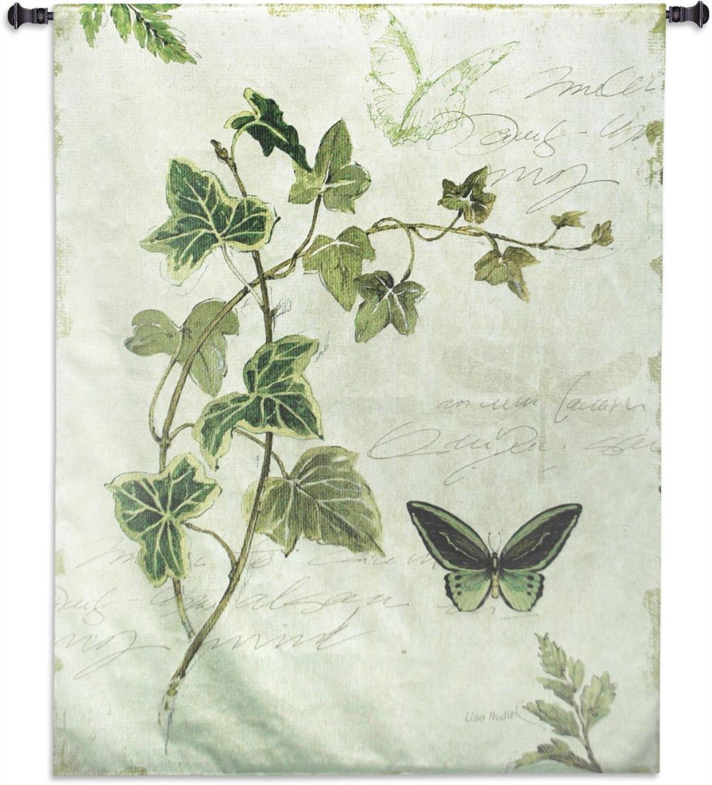 Ivy and Ferns IV Wall Tapestry 40-49Incheswide, 40W, 50-59Inchestall, 53H, Abstract, Art, Blossoms, Botanical, Carolina, USAwoven, Contemporary, Cotton, Floral, Flower, Flowers, Gray, Green, Grey, Hanging, Light, Morning, Pedals, Pink, Tapastry, Tapestries, Tapestry, Tapistry, Vertical, Wall, Woven, tapestries, tapestrys, hangings, and, the, butteryfly, butterflies, dragonfly, dragonflies, ivy, ivies
