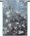Almond Blossom Blue Vertical Wall Tapestry - M-1001-BV35