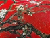 Almond Blossom Red Vertical Wall Tapestry - M-1001-RV35