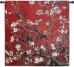 Almond Blossom Red Square Wall Tapestry - M-1001-RS35