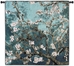 Almond Blossom Teal Square Wall Tapestry - M-1001-TS35