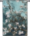 Almond Blossom Teal Vertical Wall Tapestry - M-1001-TV35