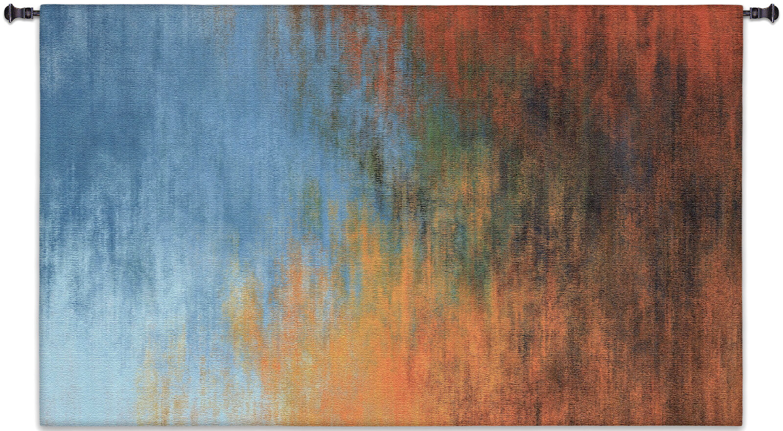 Continuum Horizontal Wall Tapestry abstract, colorful, red, blue, orange, Valiance Horizontal Wall Tapestry, Continuum