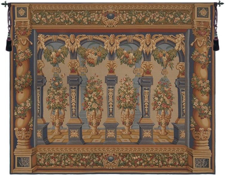 Royal Columns Belgian Wall Tapestry W-11502, 100-200Inchestall, 100-200Incheswide, 102H, 116H, 165W, 180W, 30-39Inchestall, 37H, 50-59Inchestall, 50-59Incheswide, 56H, 58W, 80-99Incheswide, 88W, Belgian, Big, Biggest, Blue, Border, Brown, Enormous, Horizontal, Horse, Huge, King, Large, Largest, Louis, Really, Tapestry, Wall, Xiv, Belgianwoven, Europeanwoven, Capture, of, Lille, wool, large, huge, extra, tapestries, tapestrys, hangings, and, the, wool, Renaissance, rennaisance, rennaissance, renaisance, renassance, renaissanse