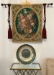 Floral Composition in Green Italian Wall Tapestry - W-156-11
