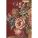 Flower Basket Burgundy Italian Wall Tapestry - W-4574