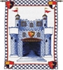 Our Prince Wall Tapestry C-0782, 0782-Wh, 0782C, 0782Wh, 10-29Incheswide, 26W, 30-39Inchestall, 33H, Blue, Carolina, USAwoven, Children, Dowel, Gray, Grey, Our, Prince, Tapestry, Vertical, Wall, Wood, tapestries, tapestrys, hangings, and, the