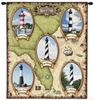 Lighthouse Southeast II Wall Tapestry C-1055, 10-29Incheswide, 1055-Wh, 1055C, 1055Wh, 26W, 30-39Inchestall, 32H, Brown, Carolina, USAwoven, Coastal, Dowel, Ii, Lighthouse, Southeast, Tapestry, Vertical, Wall, Wood, tapestries, tapestrys, hangings, and, the