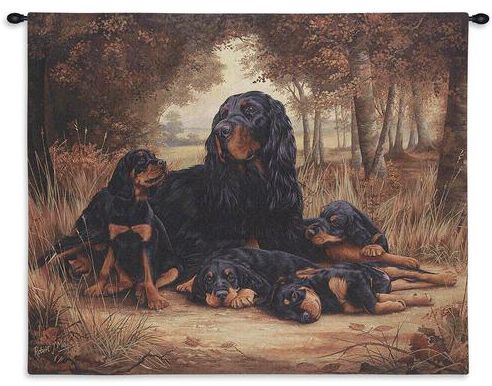 Rottweilers Wall Tapestry C-1146, 10-29Inchestall, 1146-Wh, 1146C, 1146Wh, 26H, 30-39Incheswide, 34W, Animal, Brown, Carolina, USAwoven, Dogs, Dowel, Horizontal, Rottweilers, Tapestry, Wall, Wood, tapestries, tapestrys, hangings, and, the