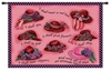 Red Hat Wall Tapestry C-1433, 10-29Inchestall, 1433-Wh, 1433C, 1433Wh, 26H, 30-39Incheswide, 34W, Carolina, USAwoven, Dowel, Hat, Horizontal, Other, Pink, Red, Tapestry, Wall, Wood, tapestries, tapestrys, hangings, and, the