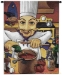 Italian Chef Wine II Wall Tapestry - C-1437