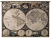 Old World Map Vintage Hemispheres Wall Tapestry - C-1447