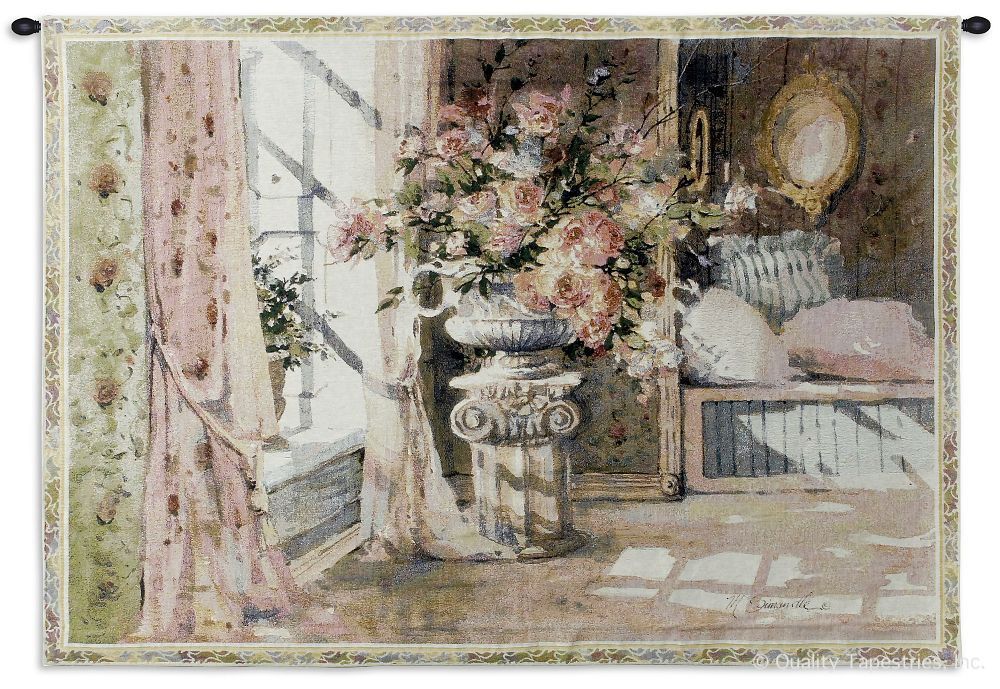 Romantic Moments Wall Tapestry C-1571, 1571-Wh, 1571C, 1571Wh, 30-39Inchestall, 35H, 50-59Incheswide, 51W, Carolina, USAwoven, Home, Horizontal, Light, Moments, Romantic, Tapestry, Wall, tapestries, tapestrys, hangings, and, the