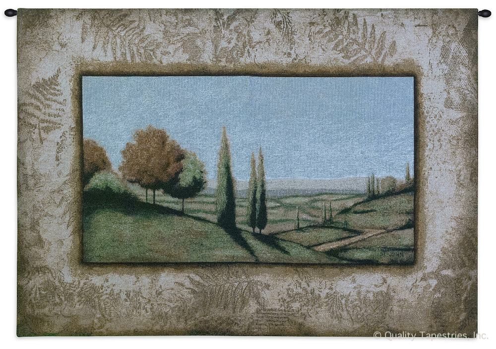 Cypress Vista I Wall Tapestry C-1603, 1603-Wh, 1603C, 1603Wh, 40-49Inchestall, 40H, 50-59Incheswide, 53W, Carolina, USAwoven, Cypress, Group, Horizontal, I, Landscape, Light, Tapestry, Vista, Wall, tapestries, tapestrys, hangings, and, the