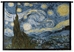 Van Gogh Starry Night With Border Wall Tapestry - C-1654
