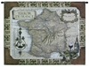 Map of France Wine Country Wall Tapestry C-1682, 1682-Wh, 1682C, 1682Wh, 40-49Inchestall, 42H, 50-59Incheswide, 53W, Antique, Art, Brown, Carolina, USAwoven, Cotton, Country, Europe, European, France, French, Grande, Hanging, Hemisphere, Hemispheres, Horizontal, Map, Maps, Of, Old, Olde, Pangea, Tapestries, Tapestry, Vineyard, Vintage, Wall, Wine, World, Woven, tapestries, tapestrys, hangings, and, the