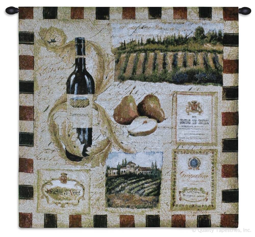 From the Wine Land I Wall Tapestry C-1706, 10-29Inchestall, 10-29Incheswide, 1706-Wh, 1706C, 1706Wh, 27H, 27W, Abstract, Alcohol, Art, Brown, Carolina, USAwoven, Contemporary, Cotton, From, Group, Hanging, I, Land, Modern, Small, Spirits, Square, Tapastry, Tapestries, Tapestry, Tapistry, The, Vineyard, Wall, Wine, Woven, tapestries, tapestrys, hangings, and, the
