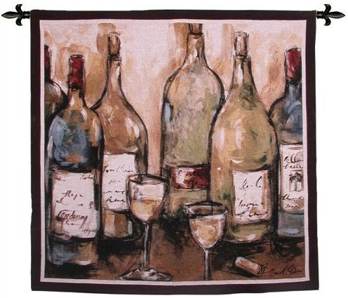 Uncorked Wine Abstract Wall Tapestry C-1714, 1714-Wh, 1714C, 1714Wh, 50-59Inchestall, 50-59Incheswide, 53H, 53W, Abstract, Alcohol, Art, Blue, Bottle, Brown, Carolina, USAwoven, Contemporary, Cotton, Glass, Green, Hanging, Mixed, Modern, Spirits, Square, Tapastry, Tapestries, Tapestry, Tapistry, Uncorked, Vineyard, Wall, Wine, Woven, tapestries, tapestrys, hangings, and, the