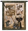Old Golf Collage I Wall Tapestry C-1760, 10-29Incheswide, 1760-Wh, 1760C, 1760Wh, 27W, 30-39Inchestall, 32H, Art, Beige, Carolina, USAwoven, Collage, Cotton, Golf, Golfing, Green, Group, Hanging, I, Old, Square, Tapestries, Tapestry, Wall, World, Woven, tapestries, tapestrys, hangings, and, the