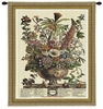December Botanical Wall Tapestry C-1809, 10-29Incheswide, 1809-Wh, 1809C, 1809Wh, 26W, 30-39Inchestall, 32H, Border, Botanical, Carolina, USAwoven, Cream, December, Floral, Tapestry, Vertical, Wall, tapestries, tapestrys, hangings, and, the
