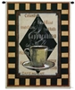 Coffee II Wall Tapestry C-1900, 1900-Wh, 1900C, 1900Wh, 30-39Incheswide, 35W, 40-49Inchestall, 45H, Art, Au, Black, Cafe, Cappuchino, Carolina, USAwoven, Coffee, Cotton, Group, Hanging, Ii, Lait, Other, Restaurant, Tapestries, Tapestry, Time, Vertical, Wall, Woven, tapestries, tapestrys, hangings, and, the